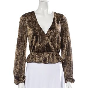 Show me your mumu gold blouse